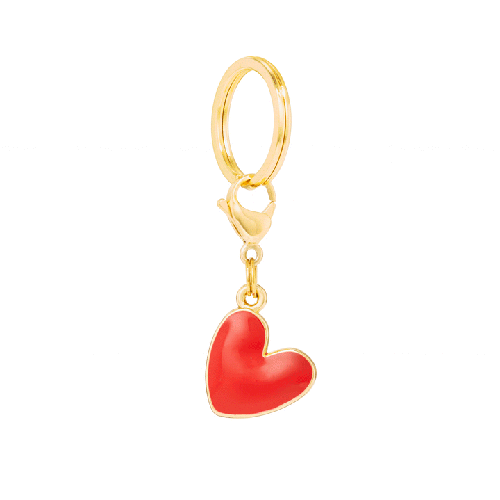Red Heart Collar Charm