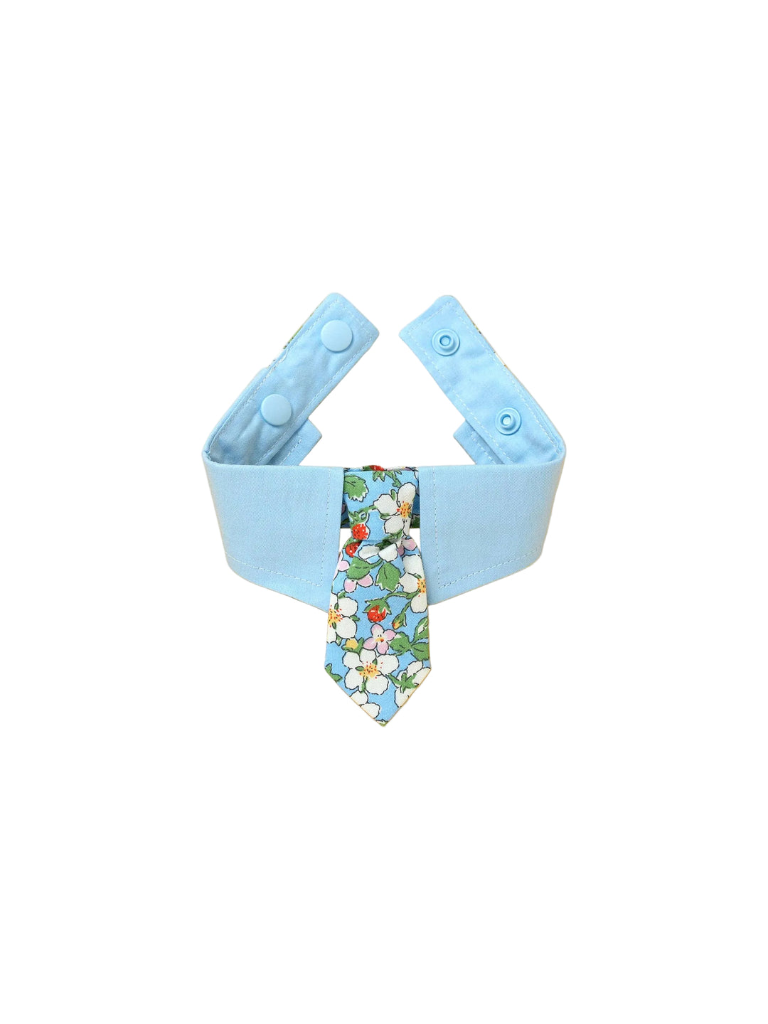 Blue Botanique Necktie Bandana
