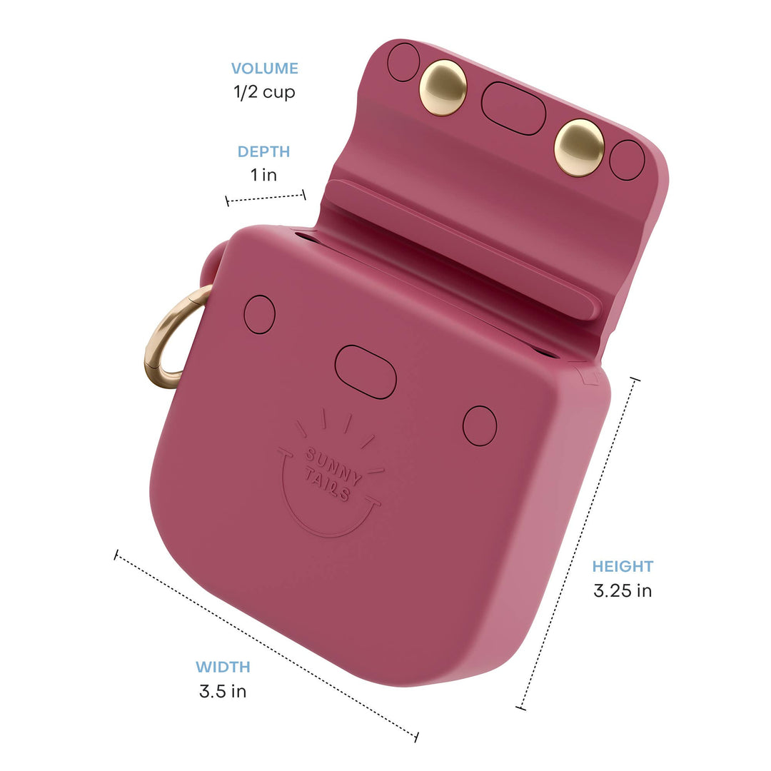 Mulberry Snap Dog Treat Pouch