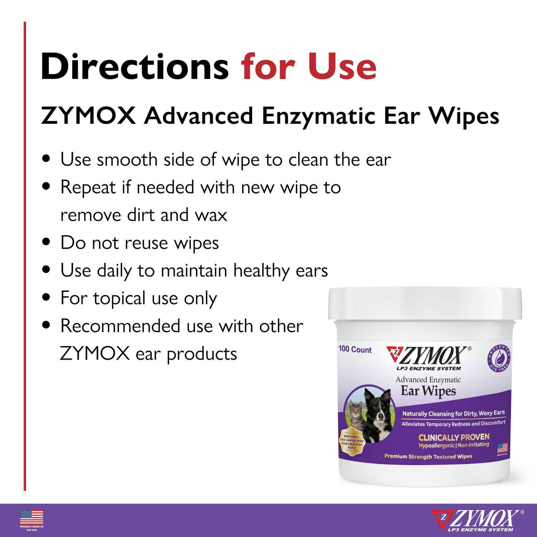 Advanced Enzymatic Ear Wipes - 6 oz. Jar (100ct)
