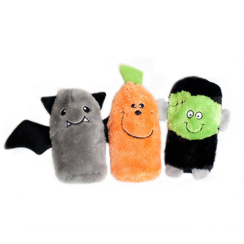 Squeakie Buddies Frankenstein, Pumpkin, Bat Dog Toy