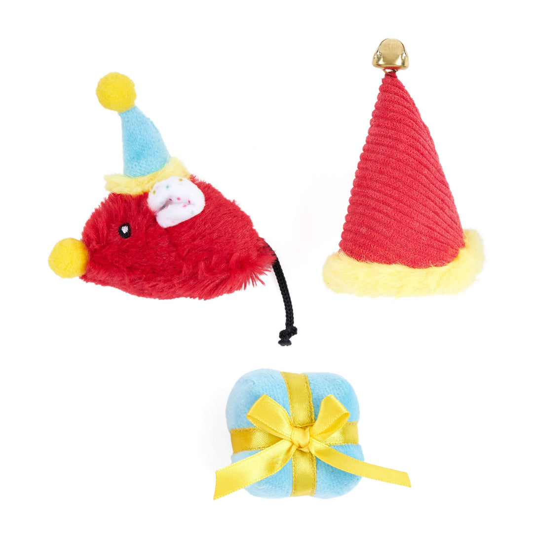 ZippyClaws 6-Pack - Birthday Party - Cat Toy
