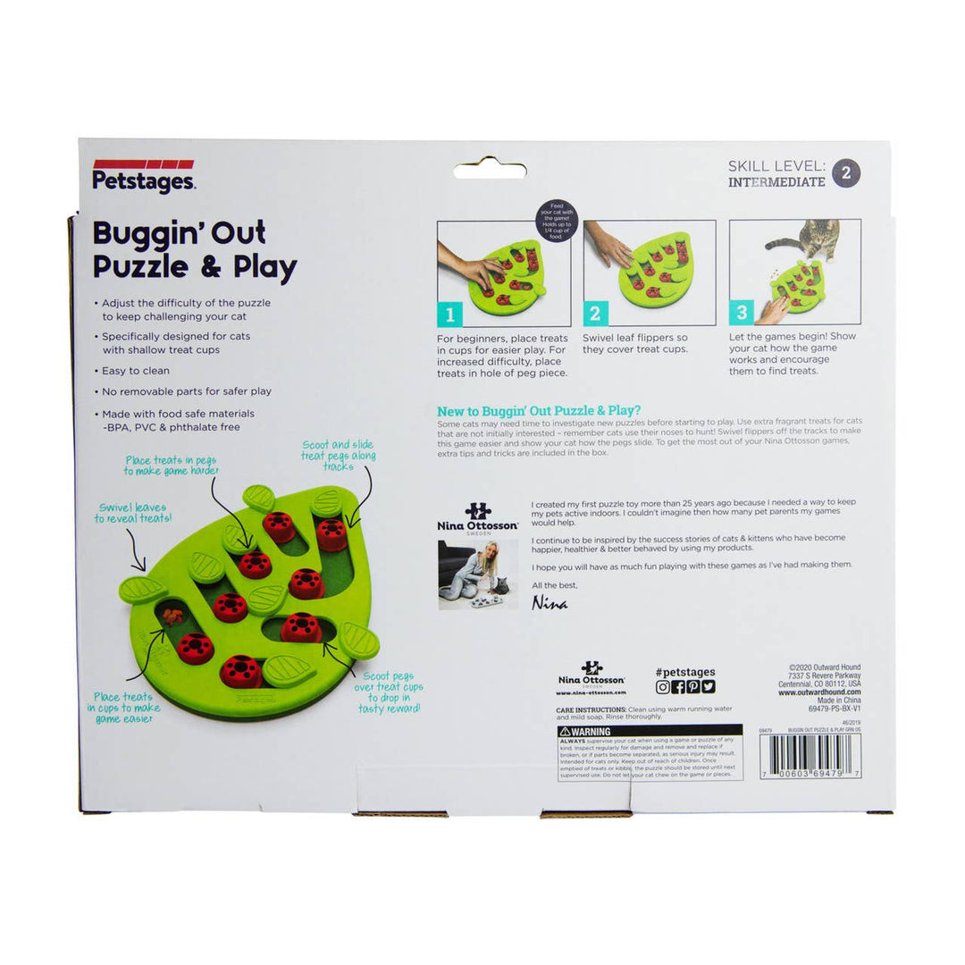 Puzzle &amp; Play Buggin Out Cat Game Toy