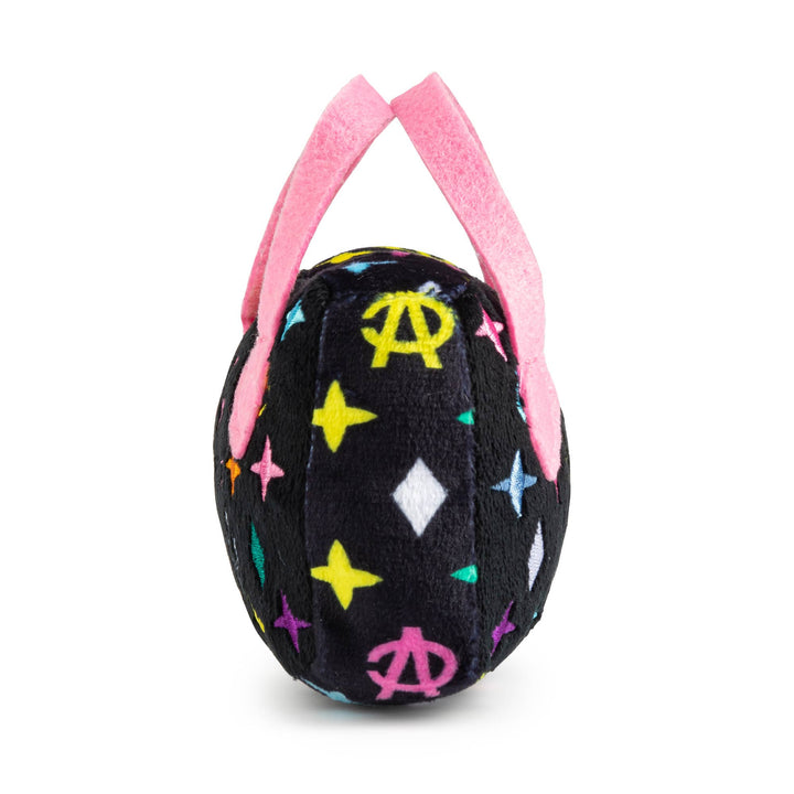 Black Monogram Chewy Vuiton Handbag  | Squeaker Dog Toy