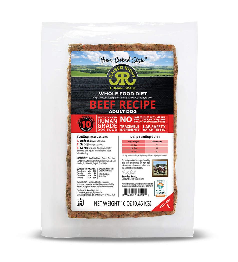 Original Beef Adult Dog Recipe