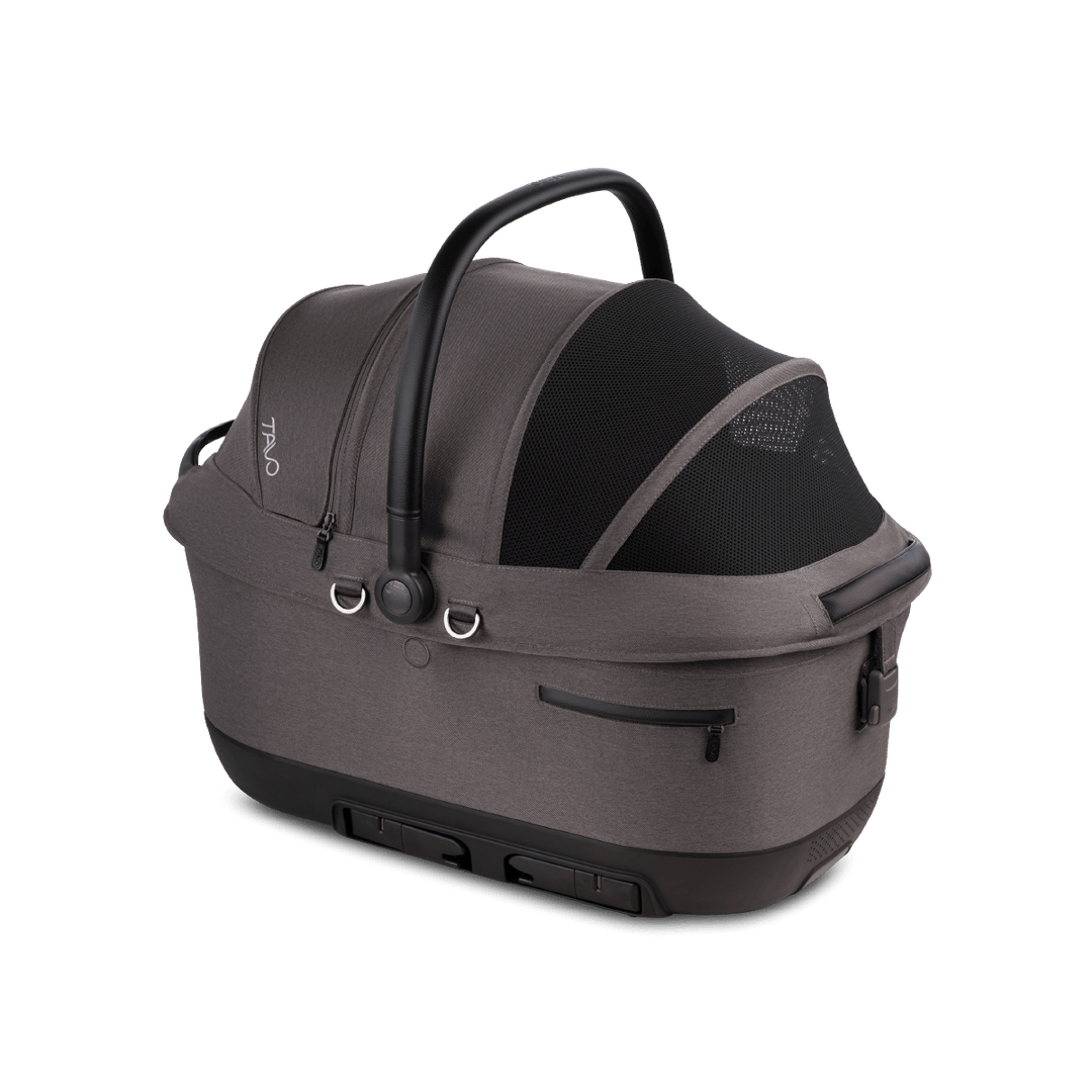 Ashen+Black Maeve iso6X Wind + Roscoe Trek Pet Car Seat and Stroller Travel System