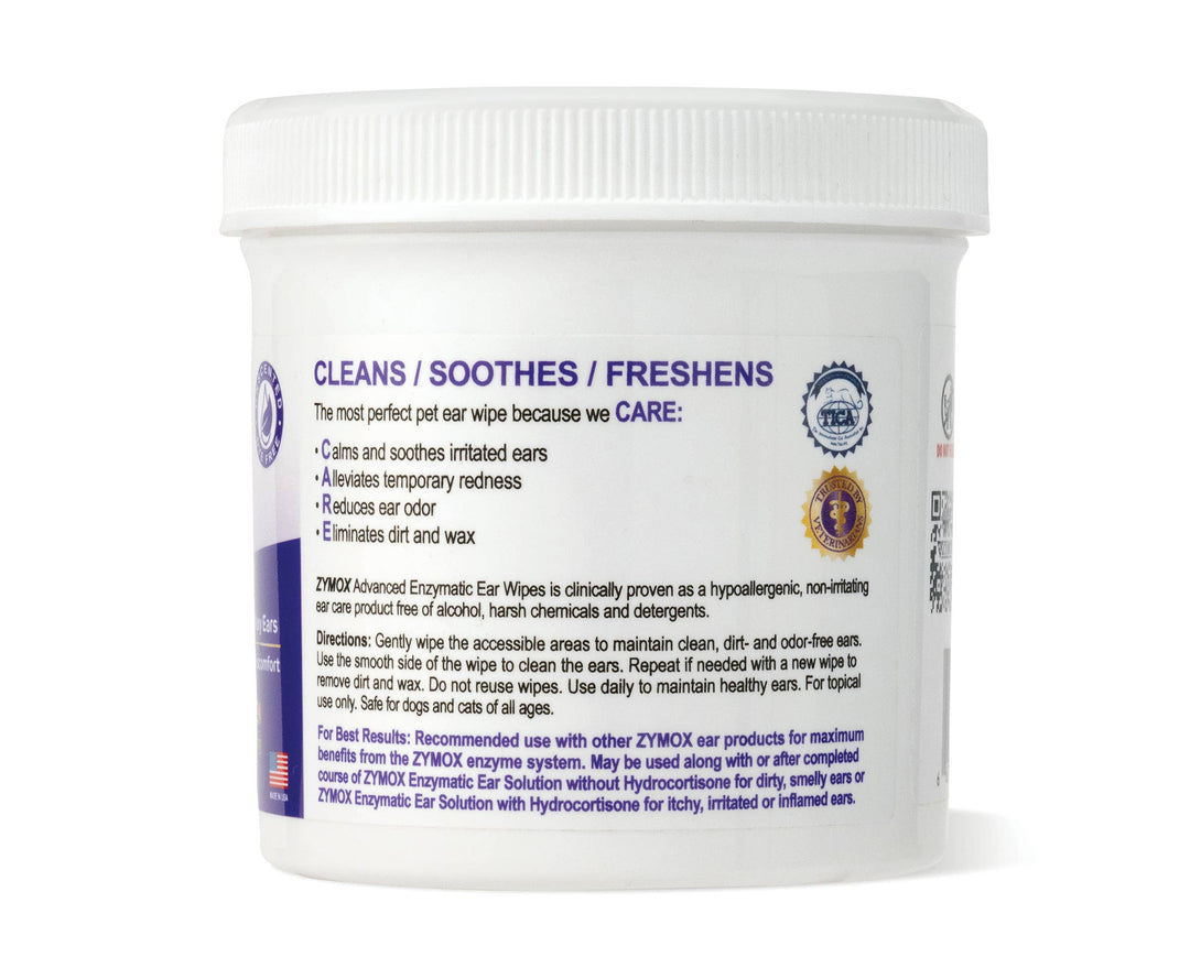 Advanced Enzymatic Ear Wipes - 6 oz. Jar (100ct)