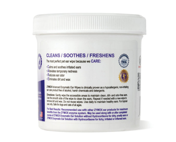 Advanced Enzymatic Ear Wipes - 6 oz. Jar (100ct)