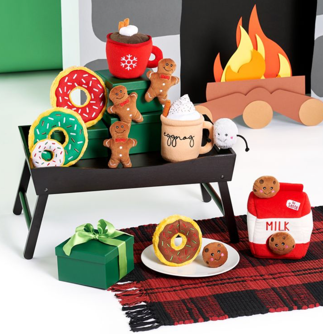 Holiday Hot Cocoa Christmas Dog Toy