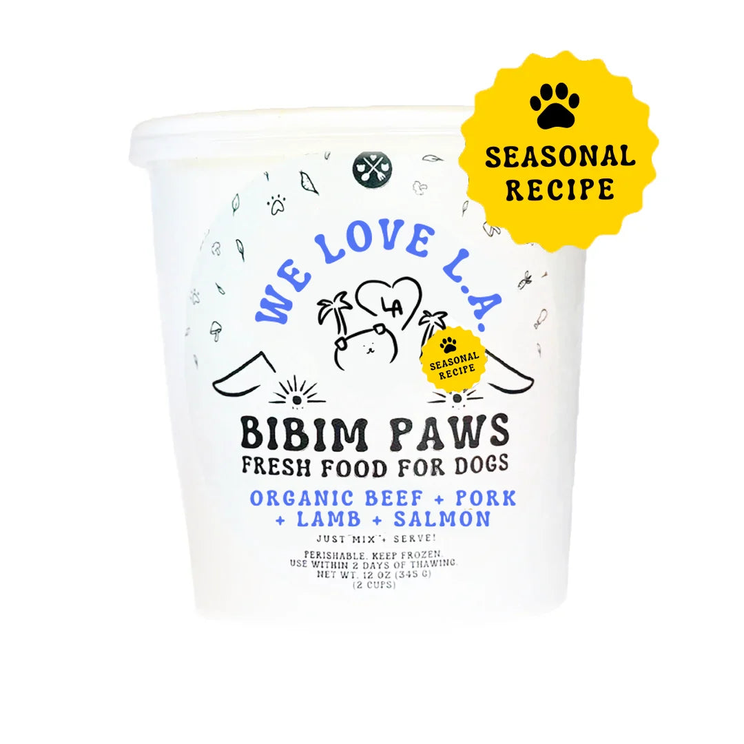 We Love L.A. Bowls for Dogs - Organic Beef + Pork + Lamb + Salmon